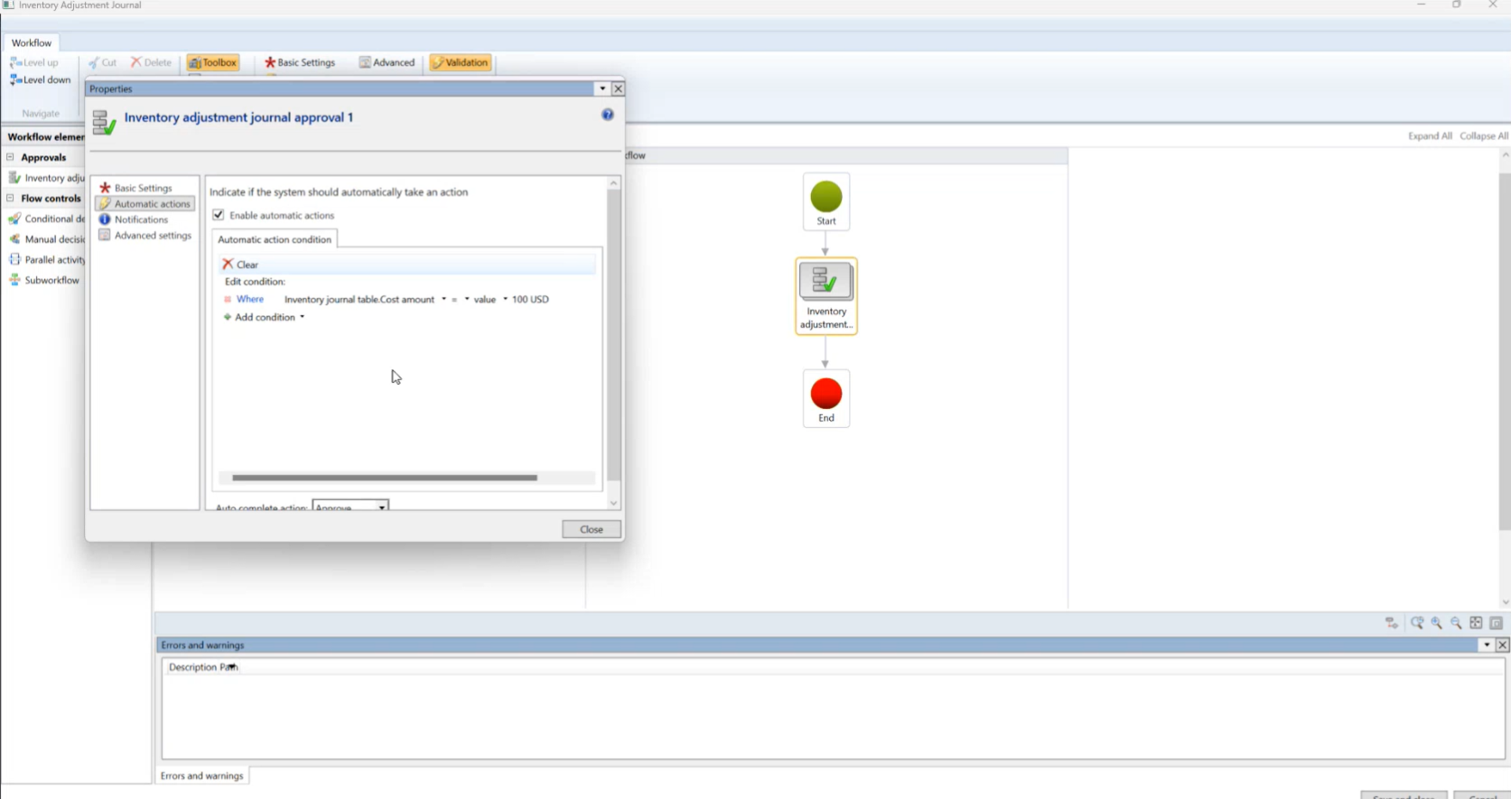 Add Inventory Cost field to Inventory workflow