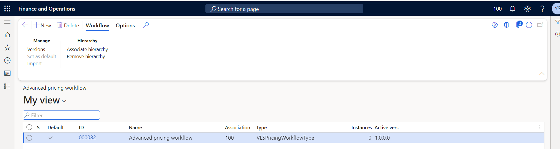 Advanced Pricing Setup