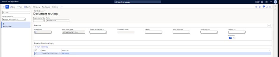 Document Routing Setup