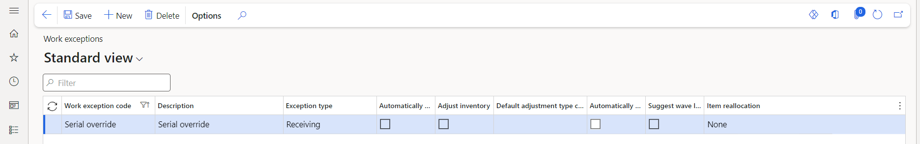 Setting up Prevent duplicate serial receipts feature