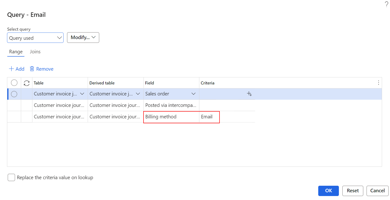 Billing method - Print management setup