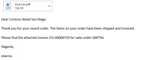 Customer Invoice Email App