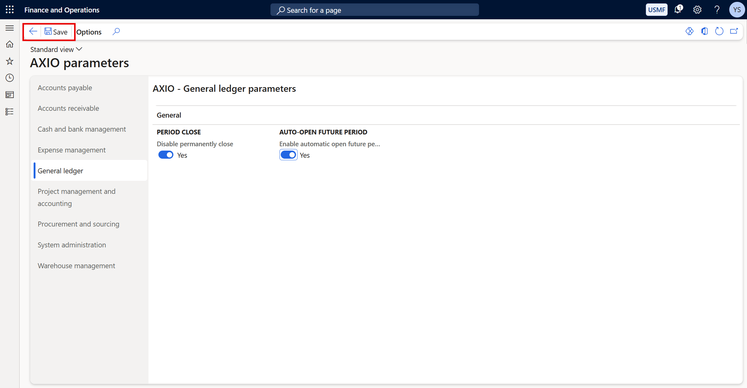 Automatic open future periods feature