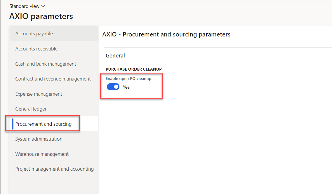 Purchase orders cleanup 