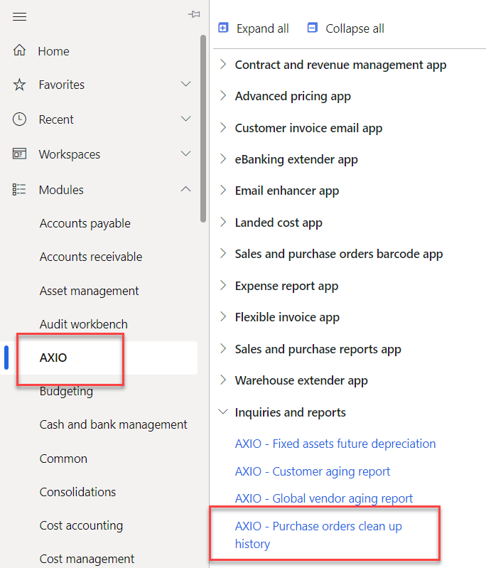 Purchase orders cleanup 