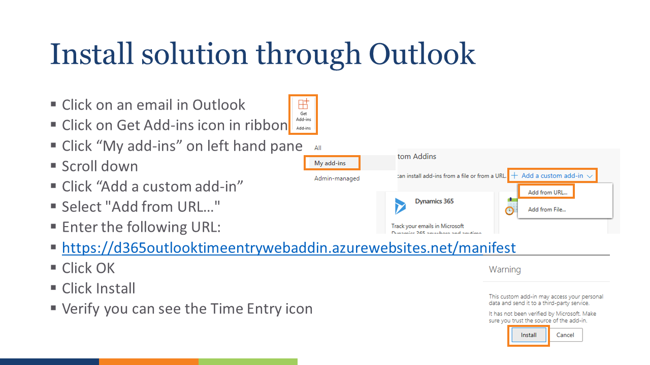 Outlook Time Entry