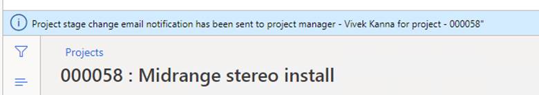 Project Email Notifications